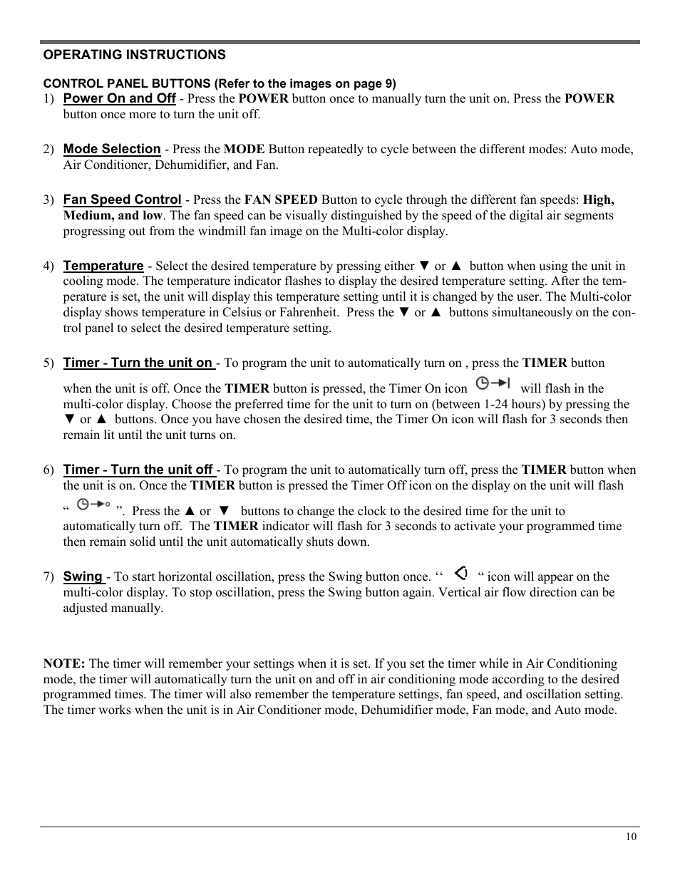 Soleus Air PE2-07R-62 User Manual | Page 10 / 16