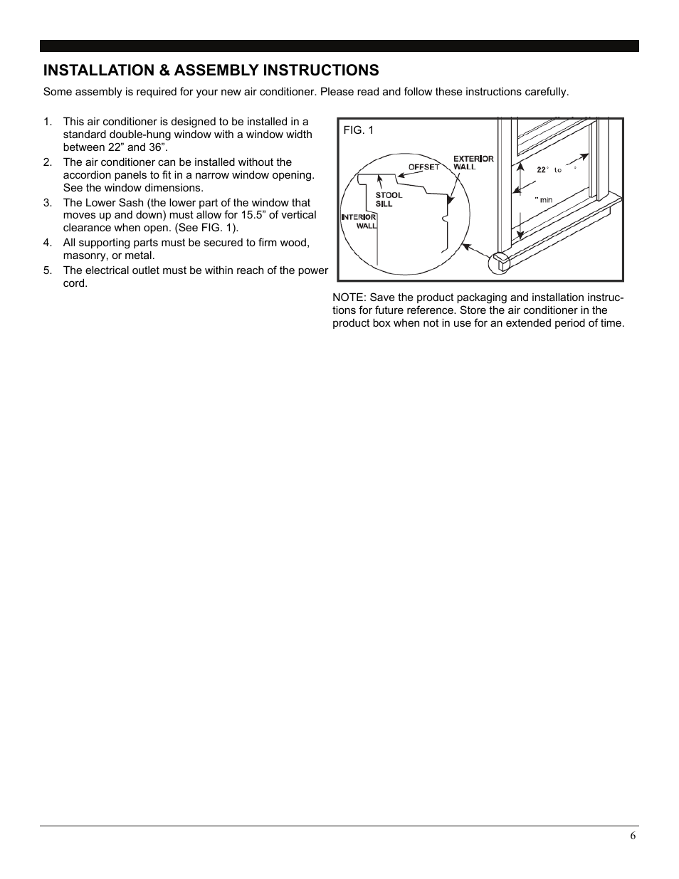 Installation & assembly instructions | SoleusAir SG-WAC-10ESE User Manual | Page 7 / 16