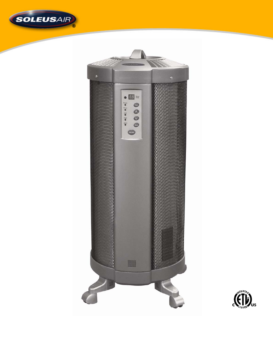Soleus Air 360 MICATHERMIC HEATER W/ REMOTE HM5-15R-32 User Manual | 10 pages