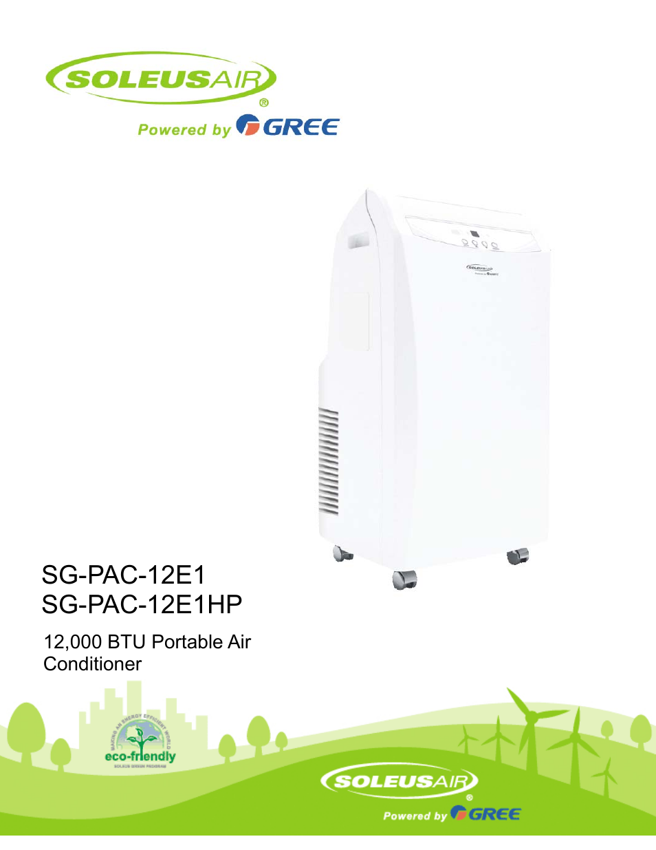 SoleusAir SG-PAC-12E1HP User Manual | 16 pages