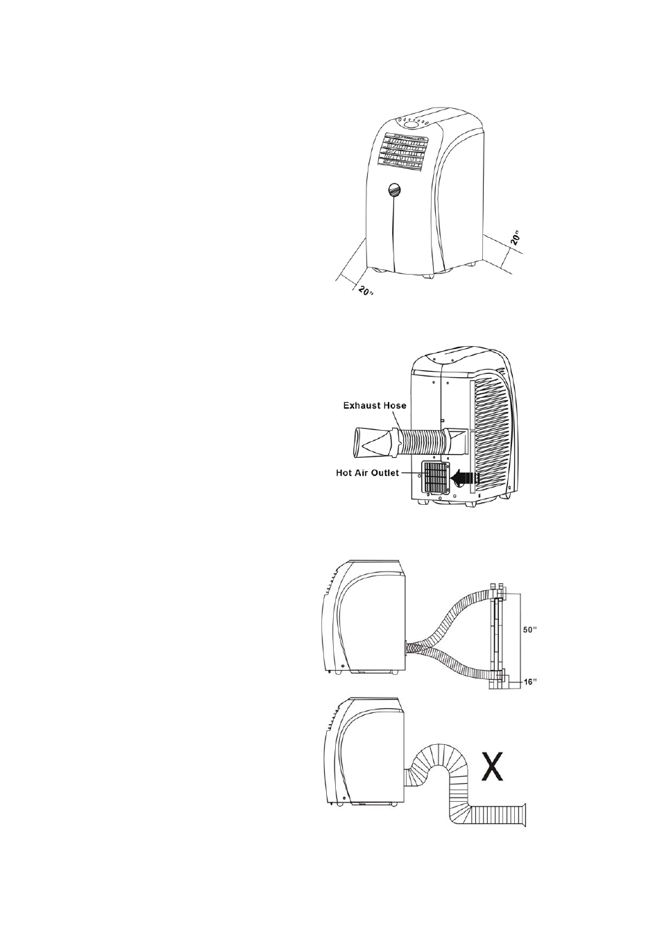 Selecting the location, Mounting the exhaust hose, Installation | Soleus Air 000 BTU Evaporative Portable Air Conditioner and 14 User Manual | Page 6 / 14