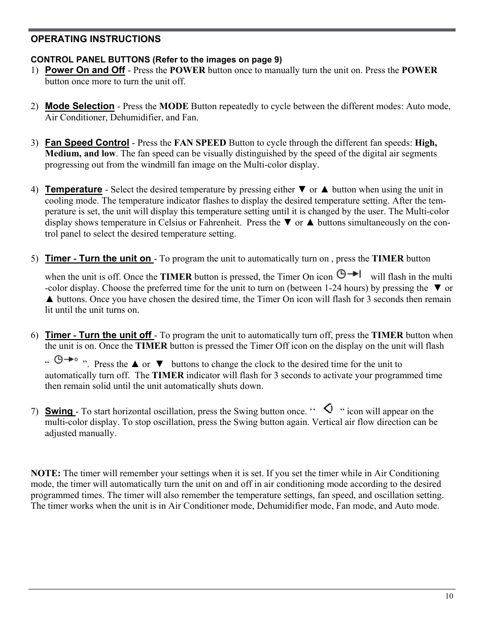 Soleus Air PE2-08R-62 User Manual | Page 10 / 16