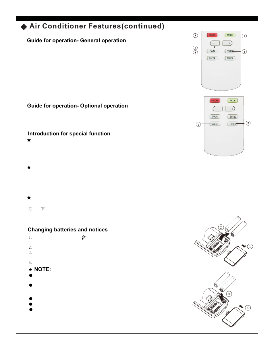 Air conditioner feature s(continued) | SoleusAir SG-TTW-10HC User Manual | Page 10 / 20