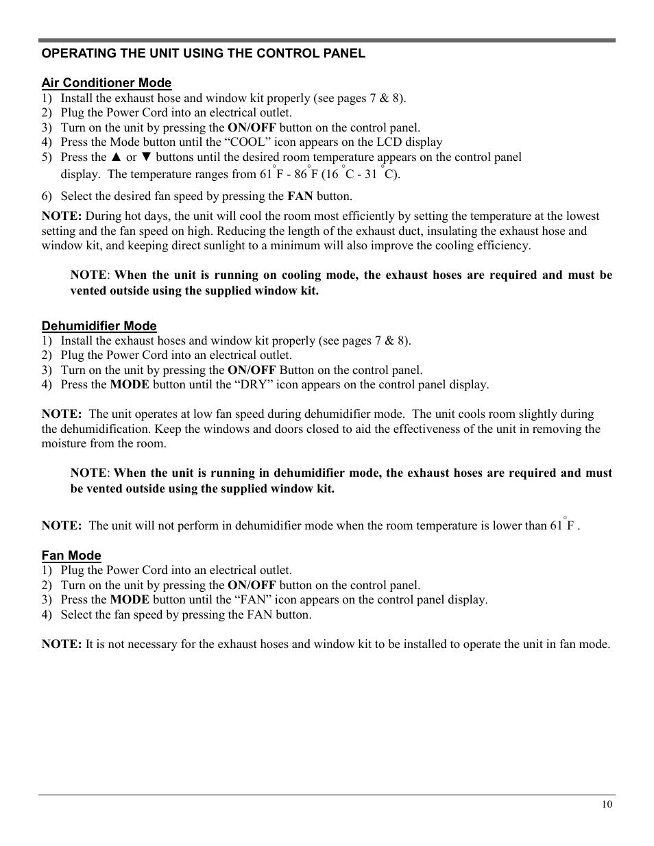 Soleus Air PE4-11R-03 User Manual | Page 10 / 16