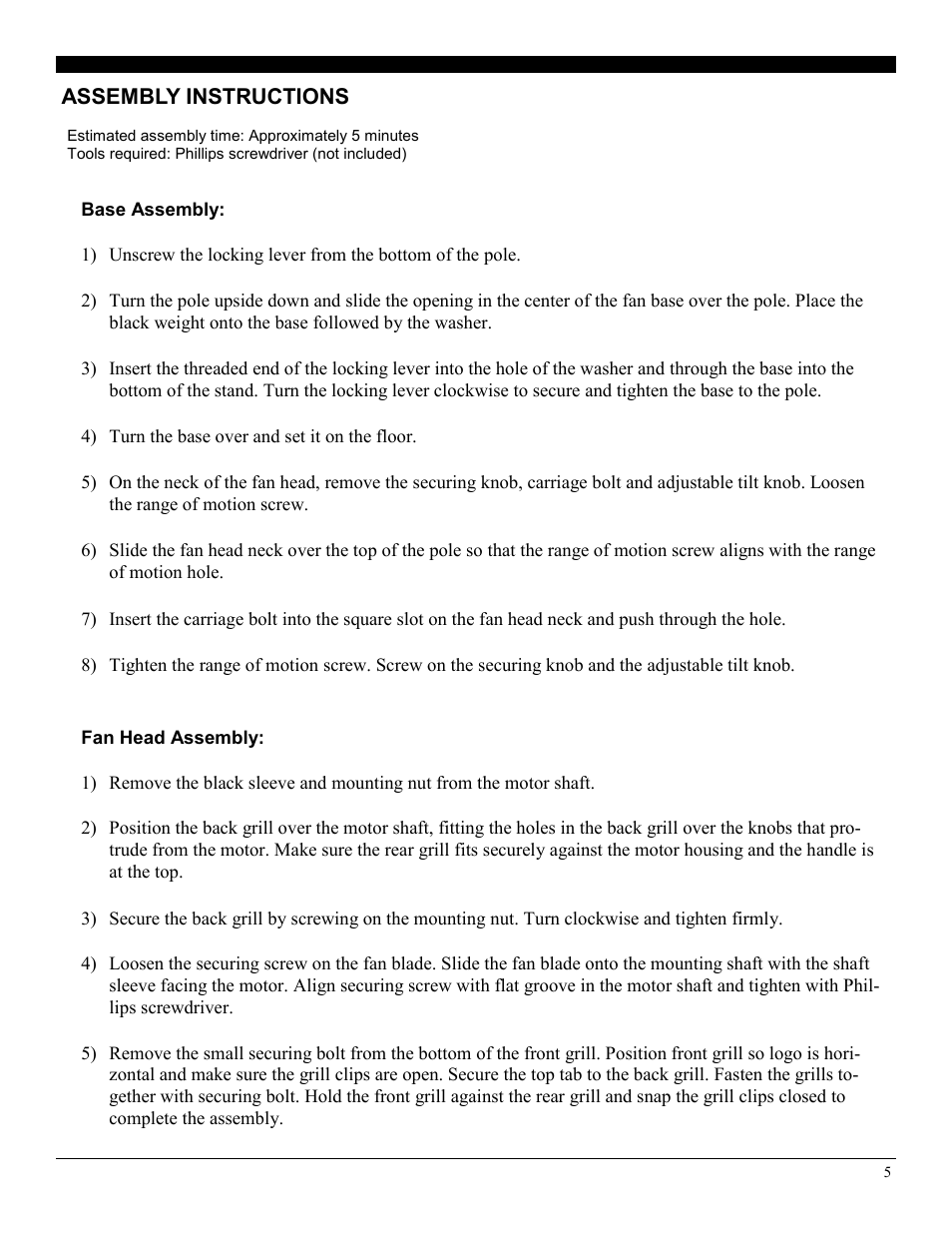 Soleus Air FSM-40 User Manual | Page 5 / 8