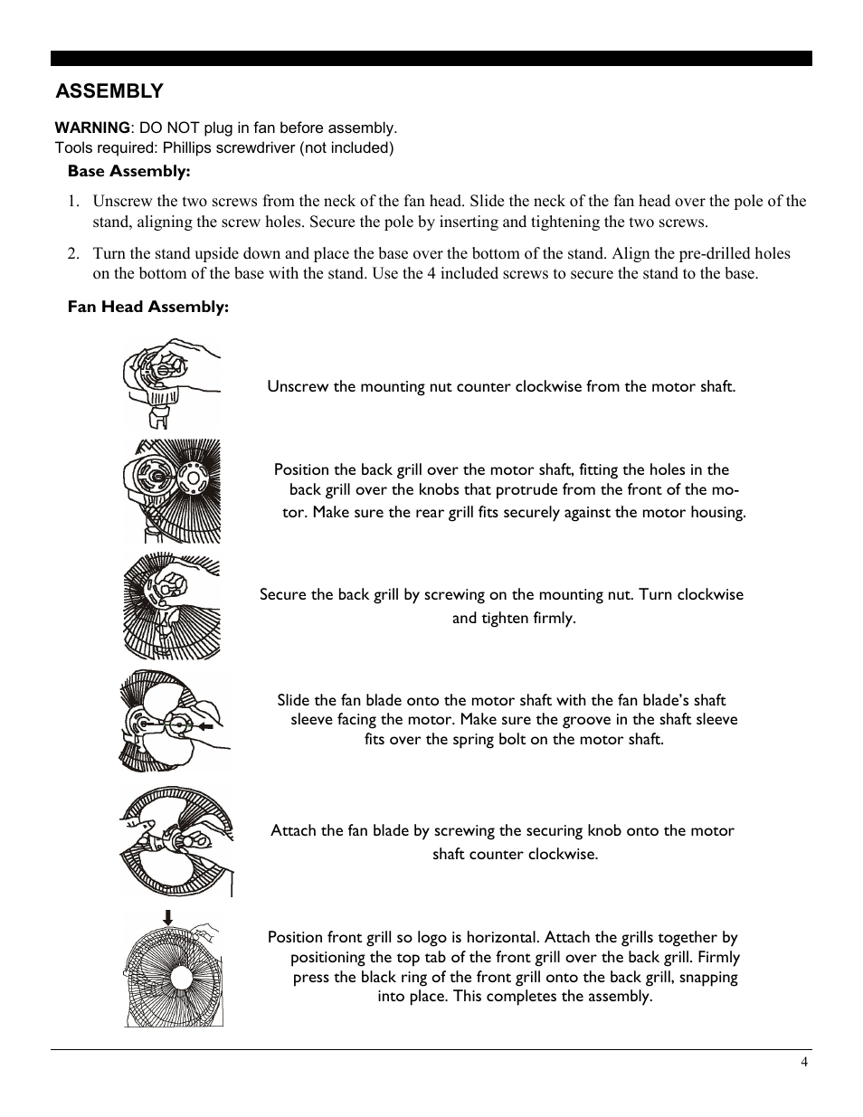 Soleus Air FS2-40R-32 User Manual | Page 4 / 7