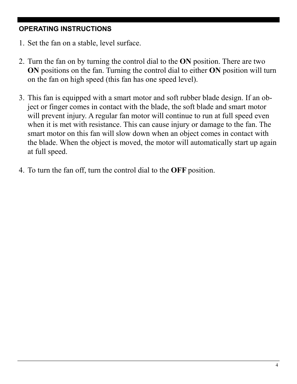 Soleus Air FT1-20-10 User Manual | Page 4 / 6