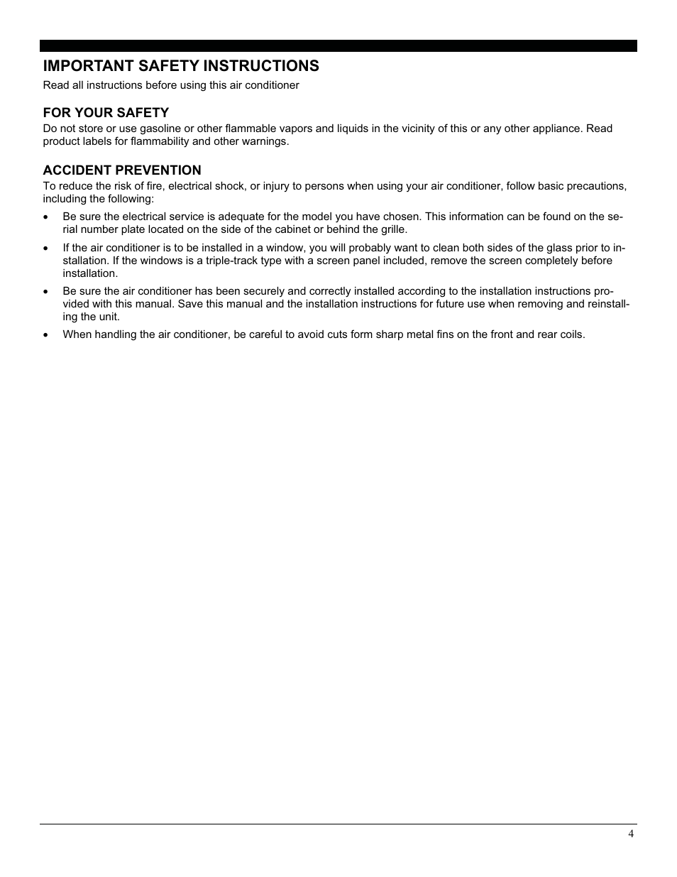 Important safety instructions | Soleus Air SG-TTW-10HC User Manual | Page 5 / 18