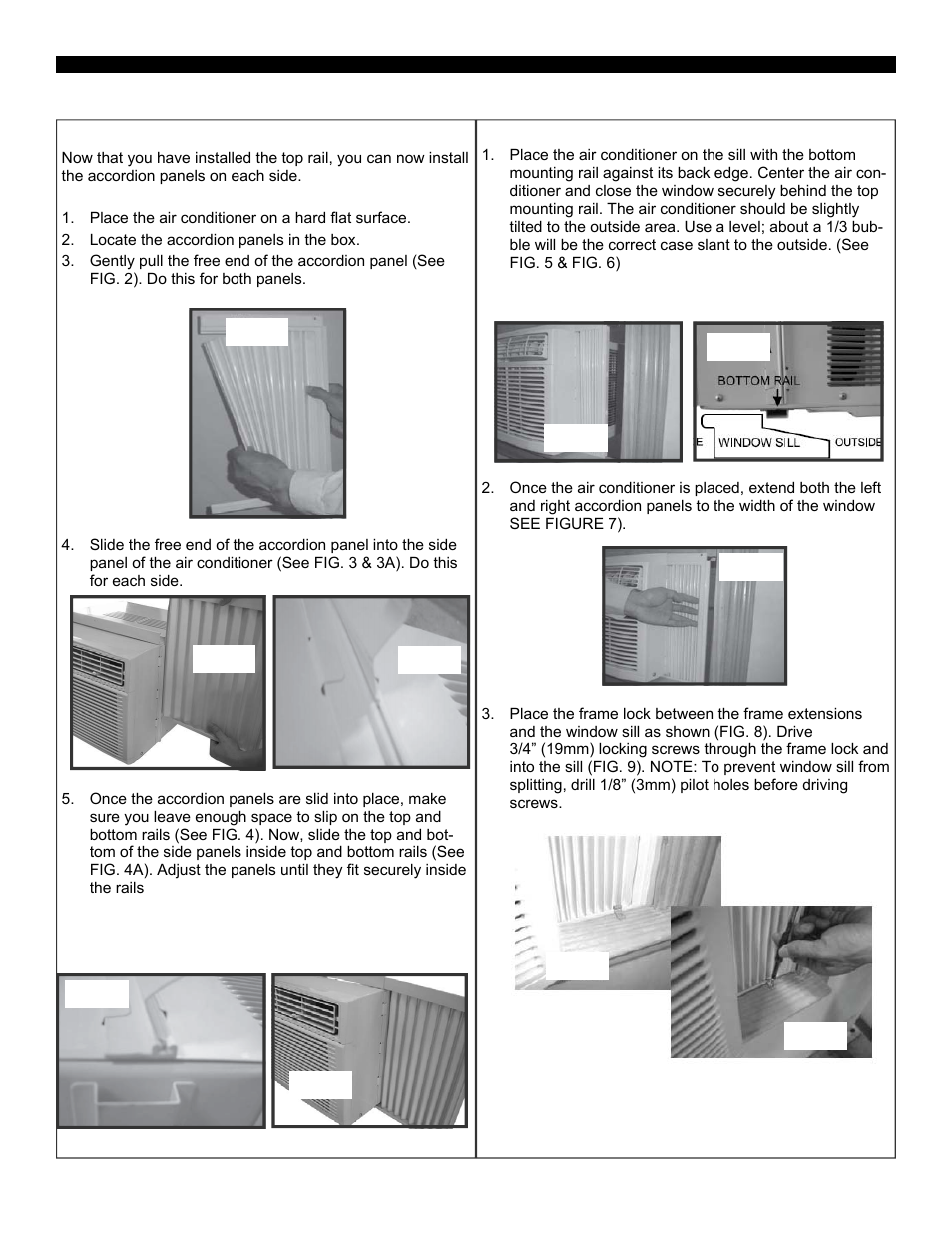 Assembly & installation (cont.) | Soleus Air Electronic Window Air Conditioner SG-WAC-12ESE-C User Manual | Page 8 / 17