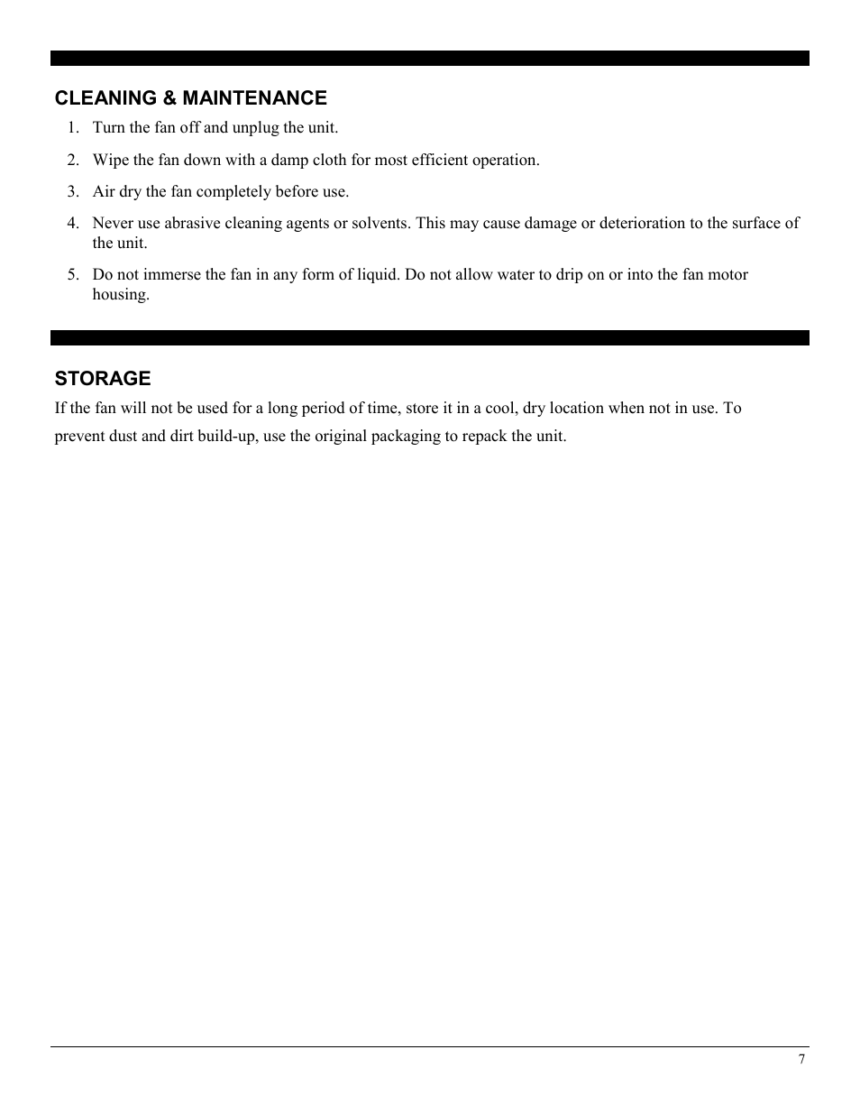Soleus Air FT1-25-61 User Manual | Page 7 / 8