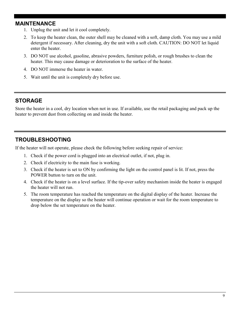 Soleus Air HM5-15R-32 User Manual | Page 9 / 10
