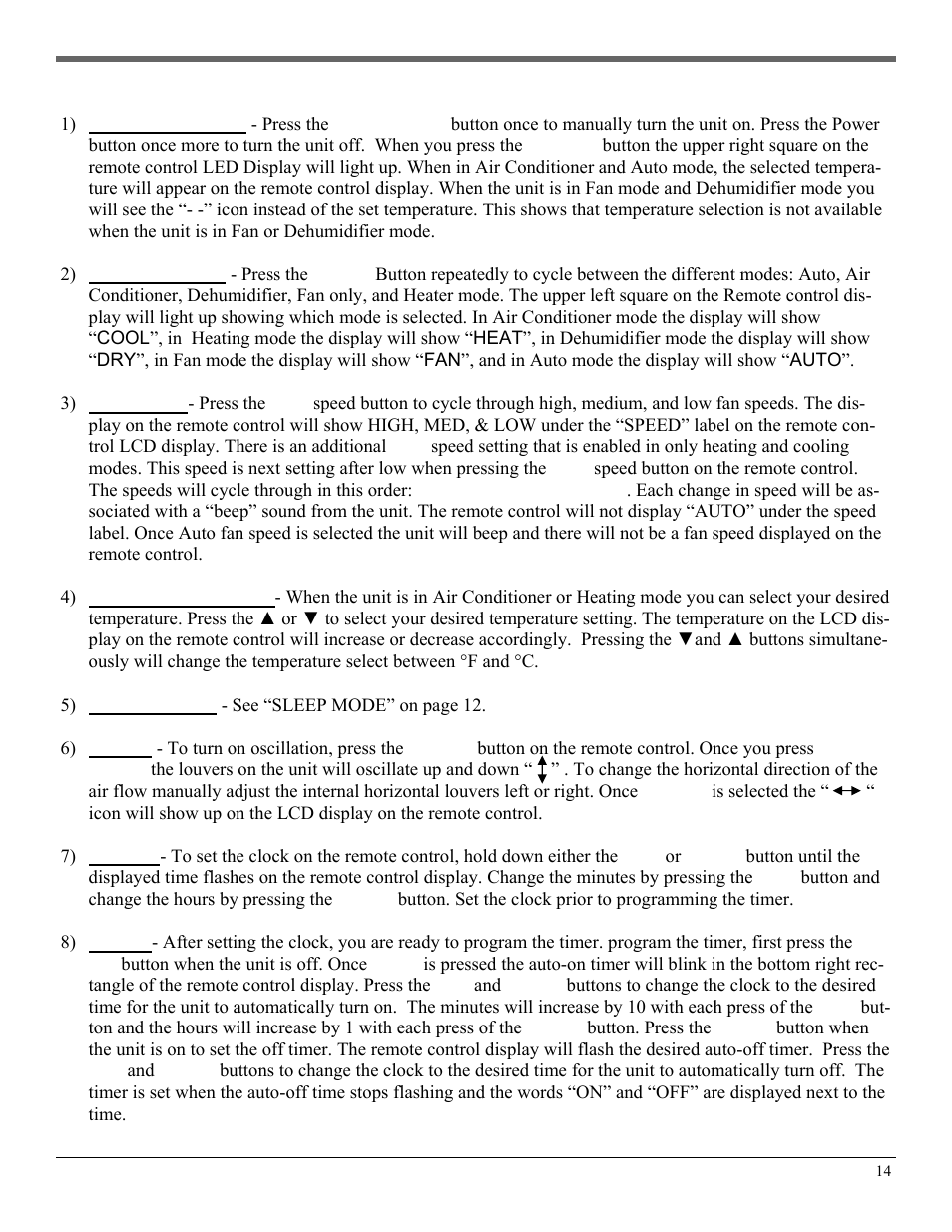 SoleusAir PH5-13R-35D User Manual | Page 14 / 16