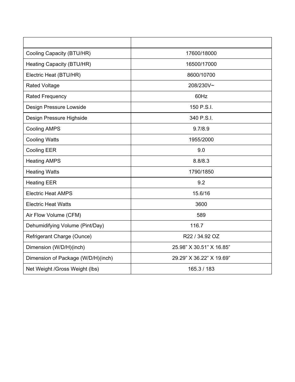 Specifications | Soleus Air KC-45H User Manual | Page 19 / 20