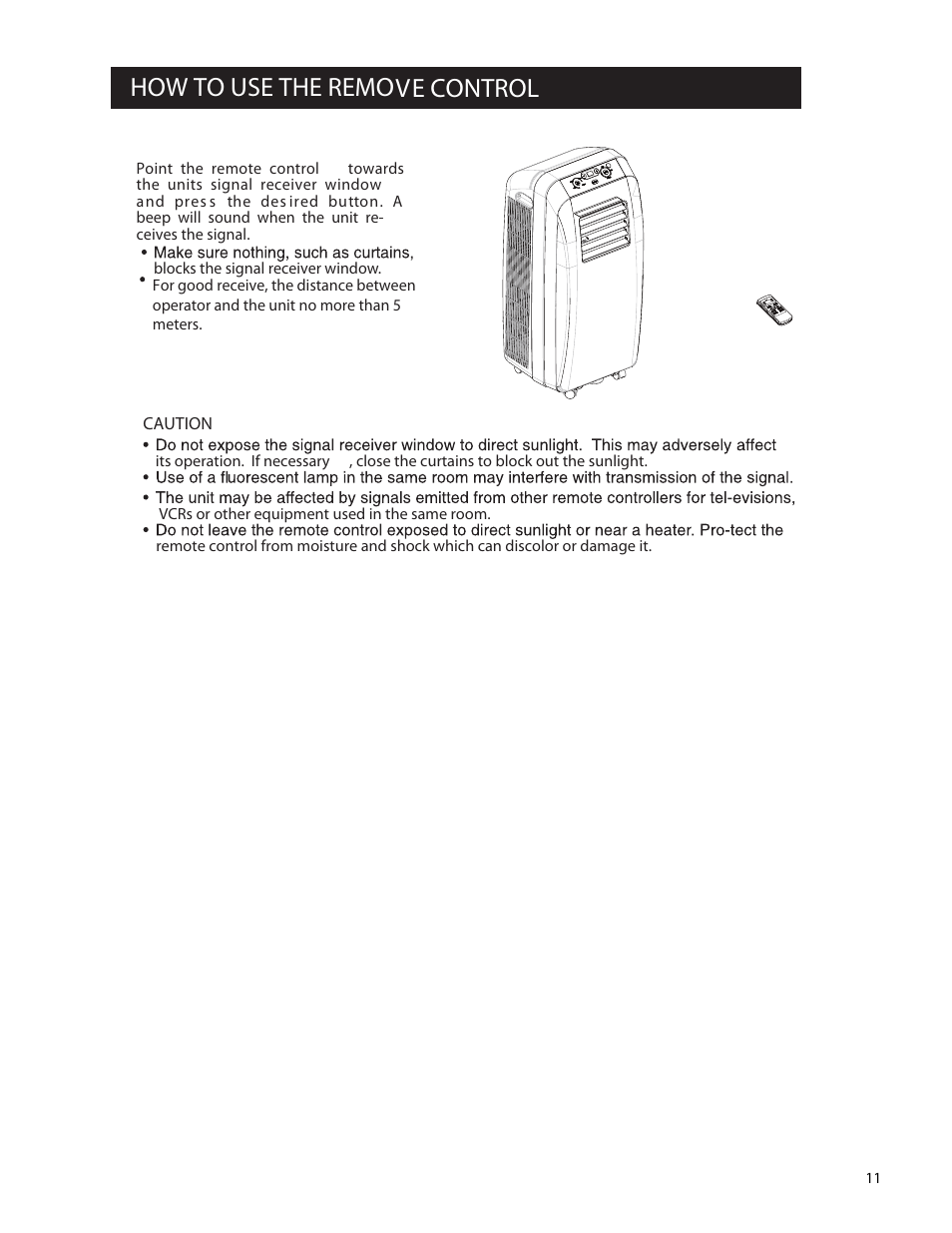 How to use the remove control | Soleus Air 10 User Manual | Page 11 / 18