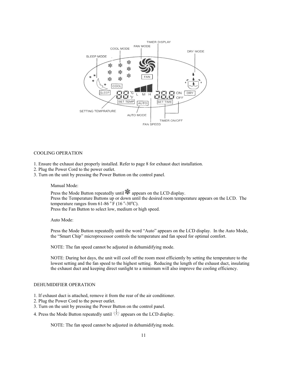 Lcd display | Soleus Air KY-32E User Manual | Page 11 / 18