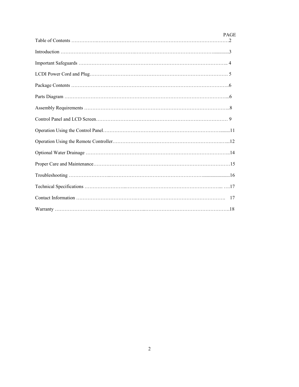 Soleus Air KY-32E User Manual | Page 2 / 18