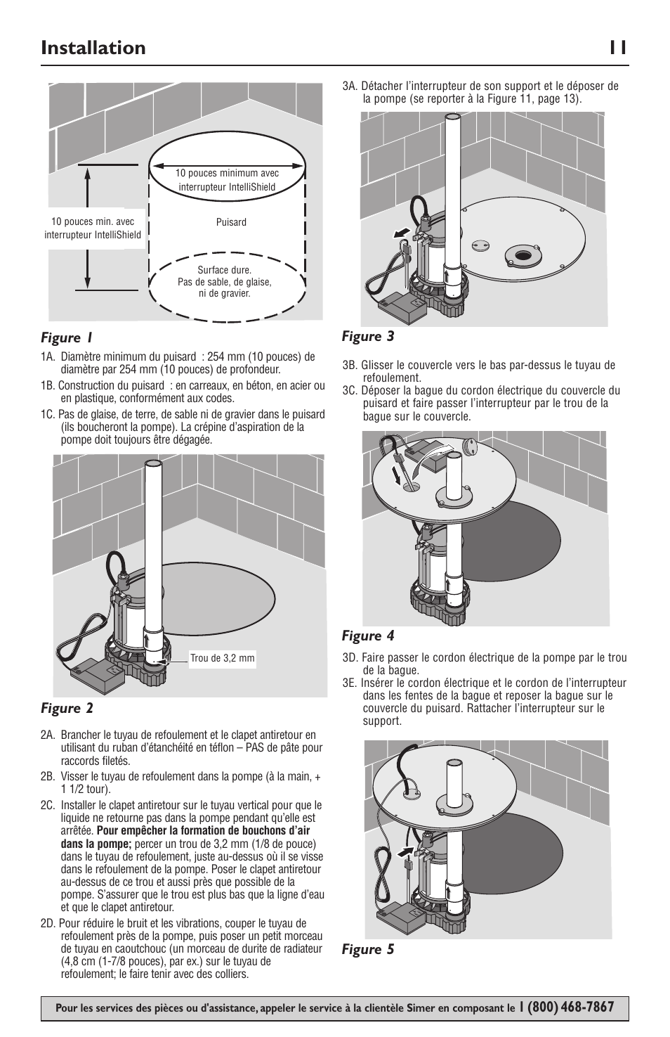 Installation 11, Figure 1 | Simer Pumps 3989 User Manual | Page 11 / 28