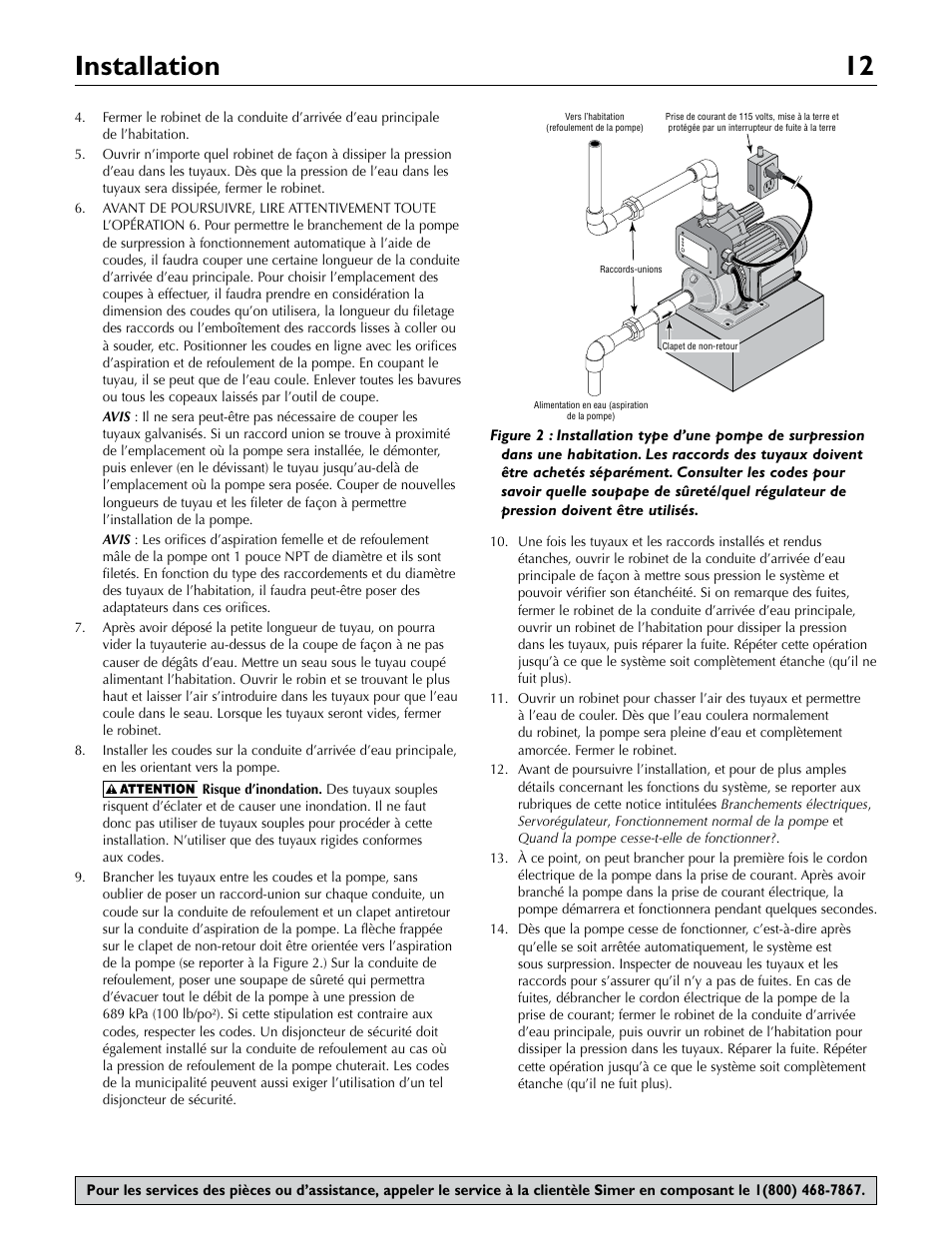 Installation 12 | Simer Pumps 3075SS-01 User Manual | Page 12 / 24