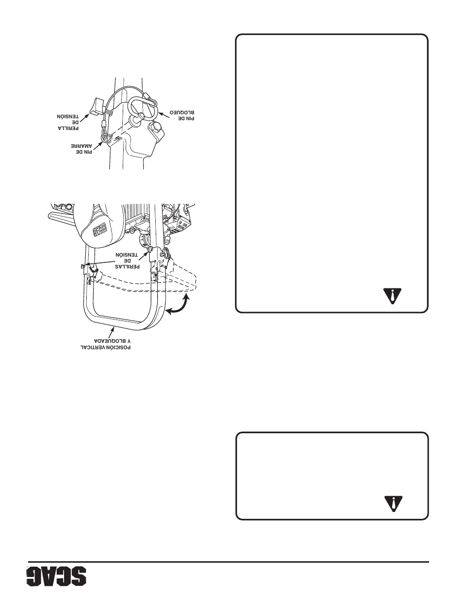 Adver tencia: adver tencia, 7sección 2 | Scag Power Equipment STT User Manual | Page 119 / 129