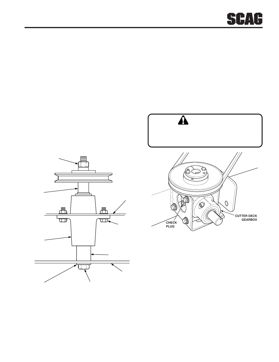 Caution | Scag Power Equipment STT User Manual | Page 41 / 129