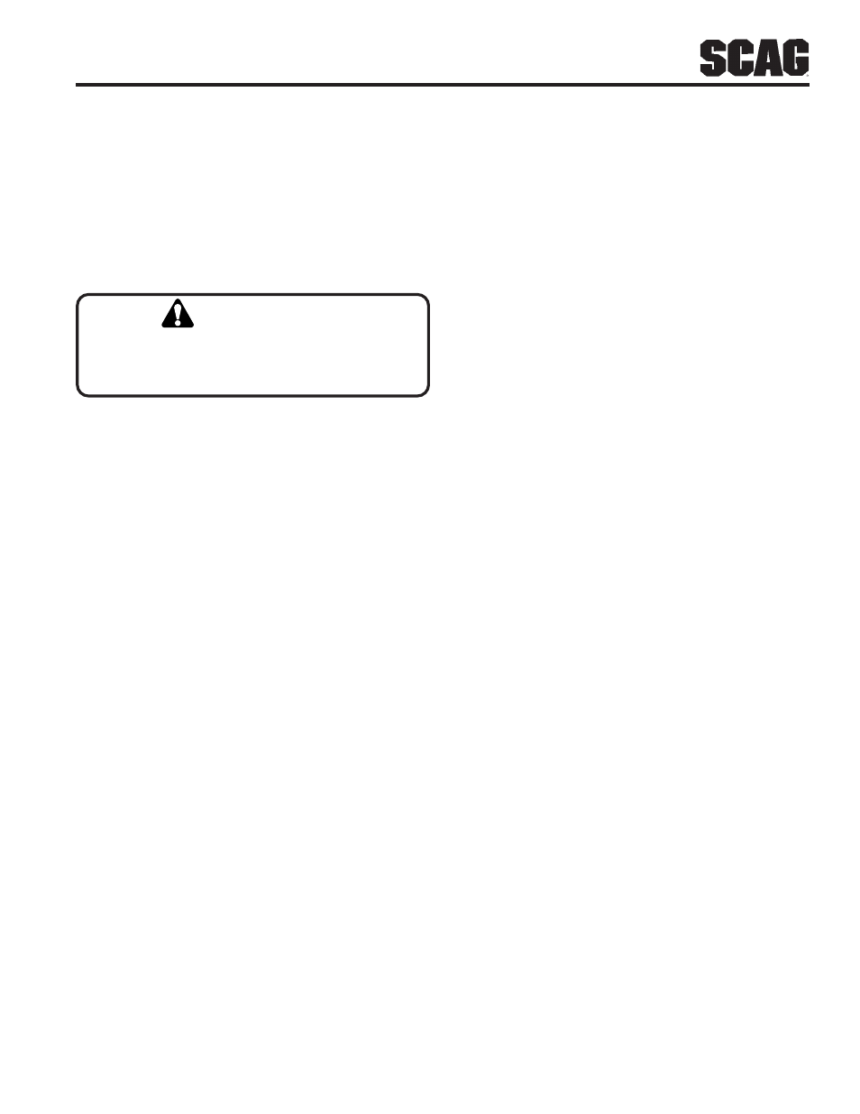 Caution | Scag Power Equipment STT User Manual | Page 43 / 129