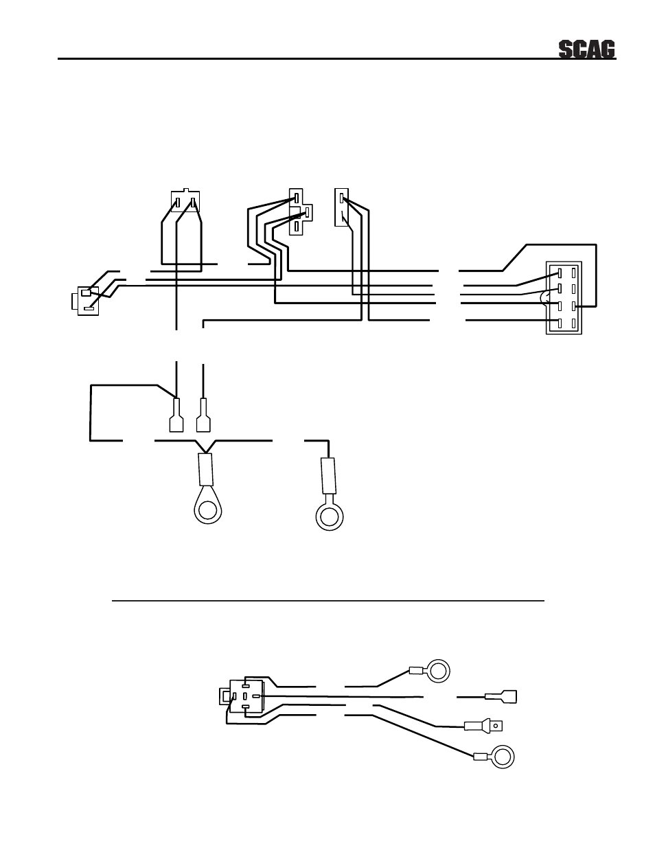 Handle wire harness - manual start | Scag Power Equipment SWZ User Manual | Page 32 / 36