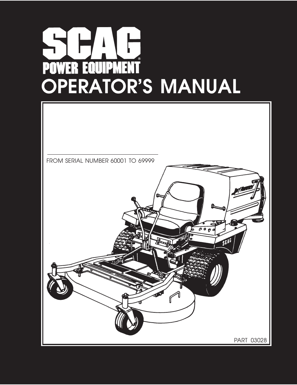 Operator's manual, Turf runner model str | Scag Power Equipment STR User Manual | Page 3 / 84