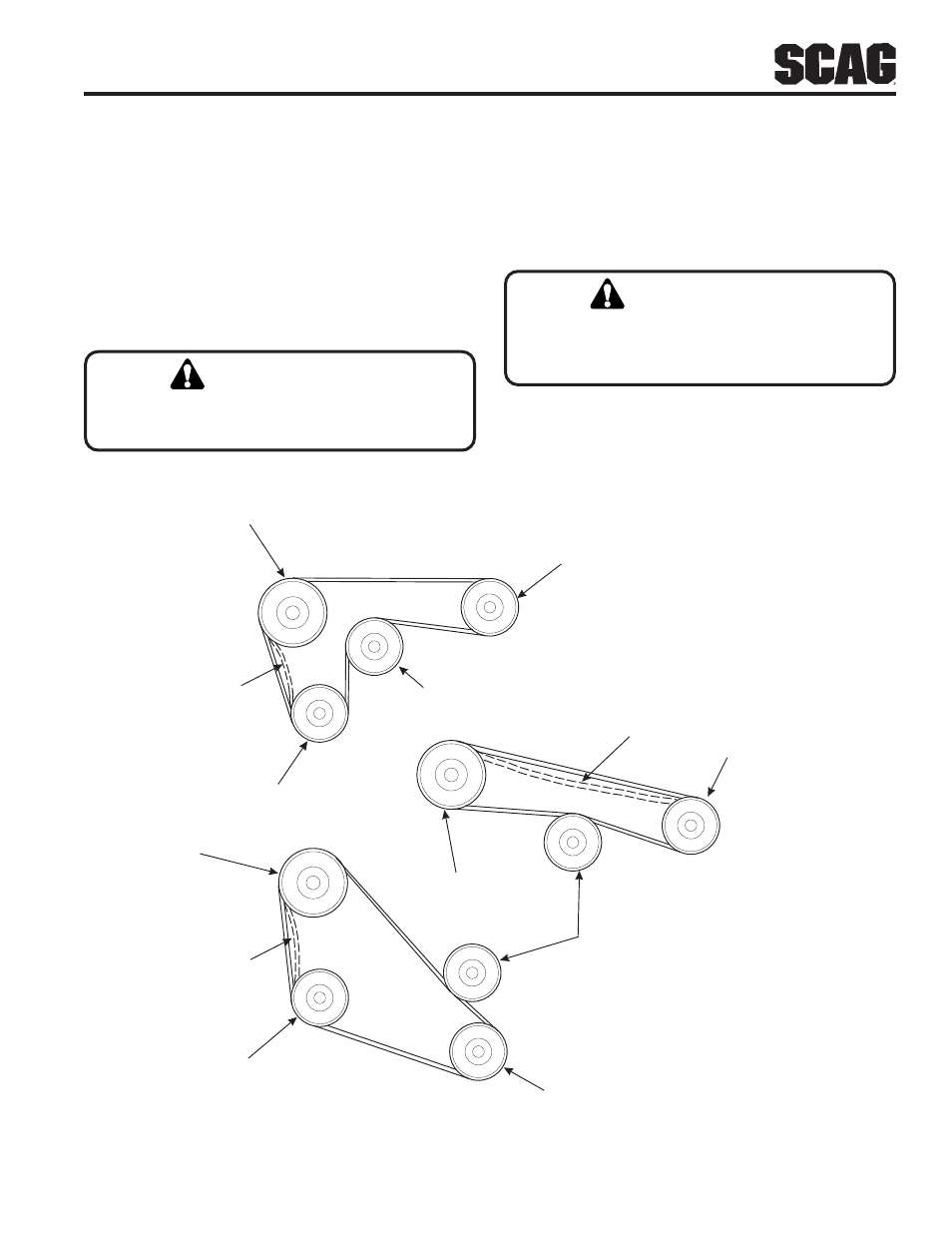 Warning | Scag Power Equipment STR User Manual | Page 43 / 84