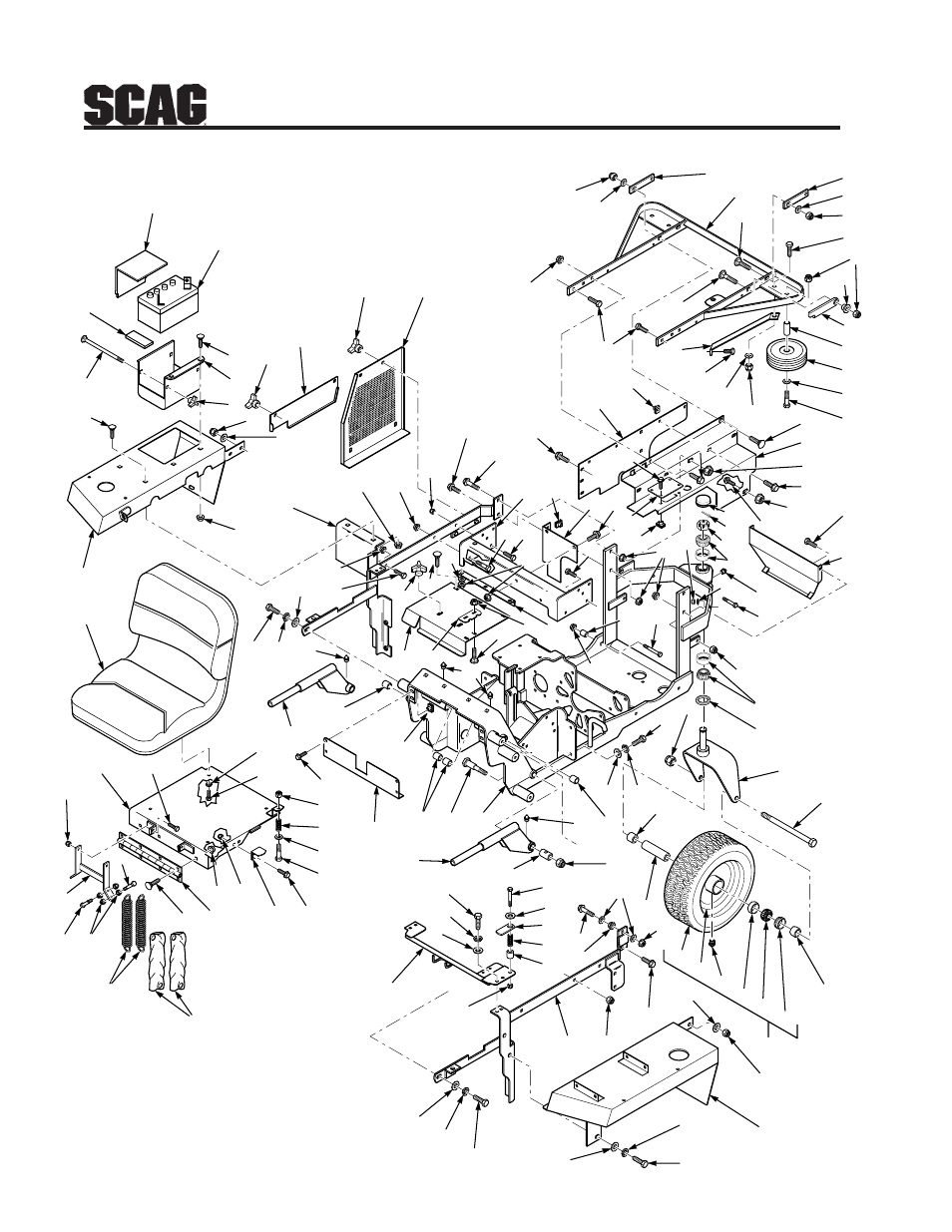 Sheet metal | Scag Power Equipment STR User Manual | Page 50 / 84