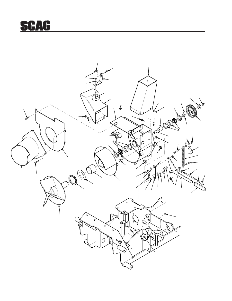 Blower assembly | Scag Power Equipment STR User Manual | Page 52 / 84