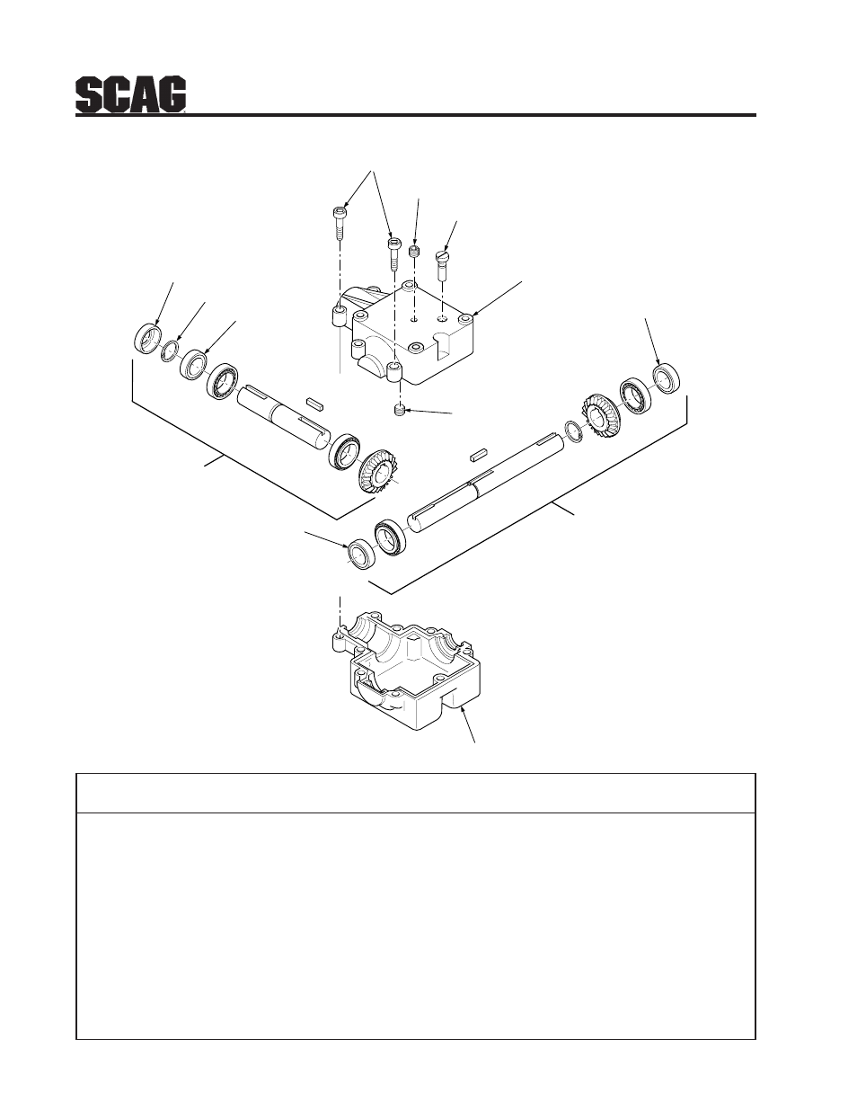 Drive gearbox | Scag Power Equipment STR User Manual | Page 62 / 84