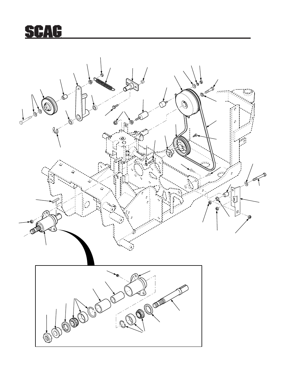 Deck drive | Scag Power Equipment STR User Manual | Page 66 / 84