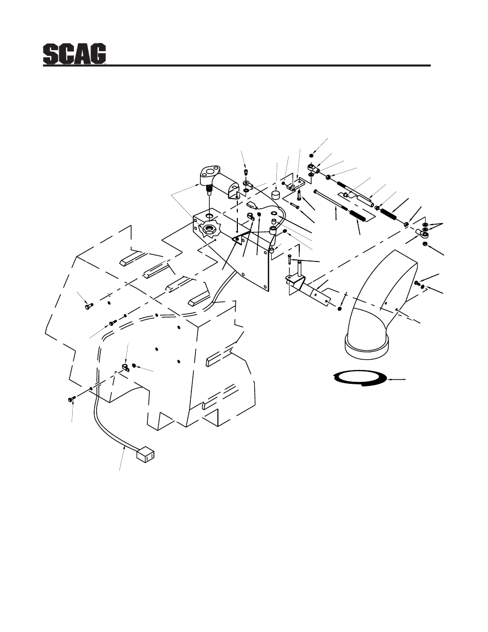 Hopper actuator mechanism | Scag Power Equipment STR User Manual | Page 78 / 84