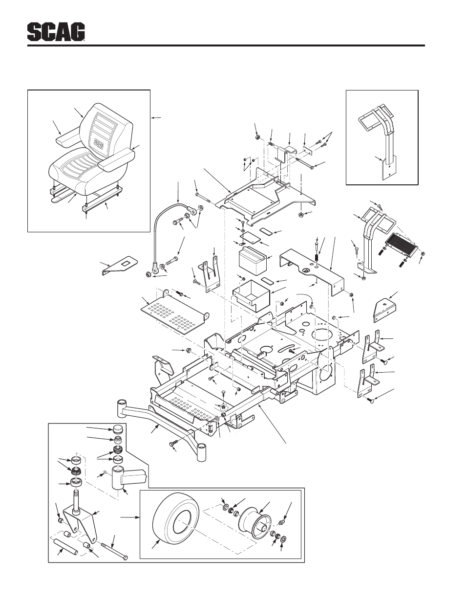 Sheet metal components | Scag Power Equipment STWC WILDCAT STWC48V-25CV User Manual | Page 10 / 34