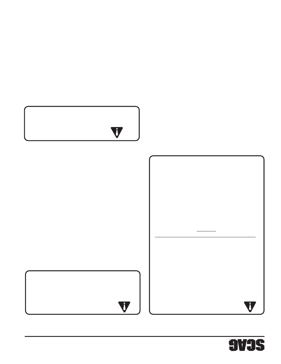 Adver tencia: adver tencia: precaución | Scag Power Equipment WALK-BEHIND SWZ48V-17KAI User Manual | Page 71 / 92