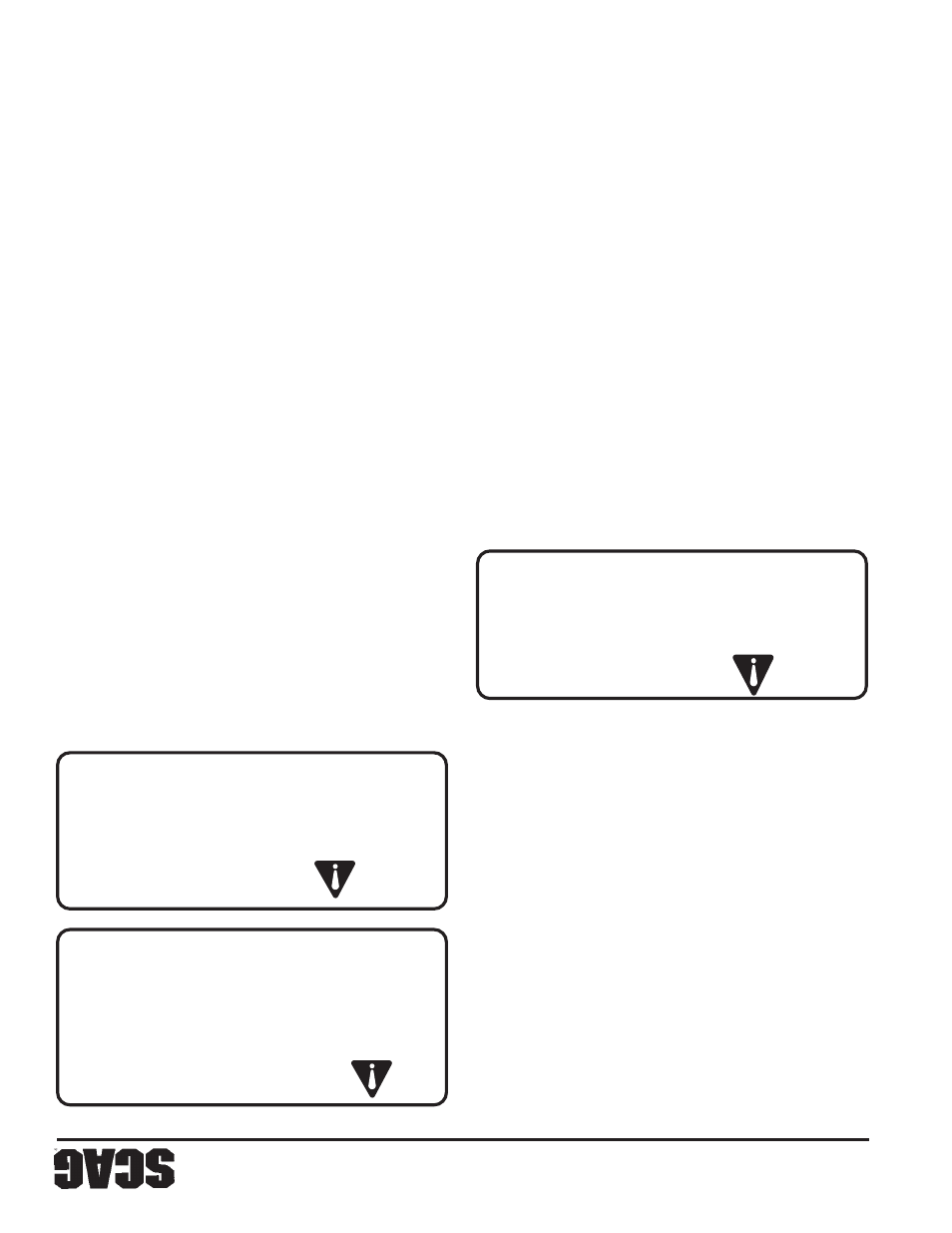 Peligro, Precaución | Scag Power Equipment WALK-BEHIND SWZ48V-17KAI User Manual | Page 82 / 92