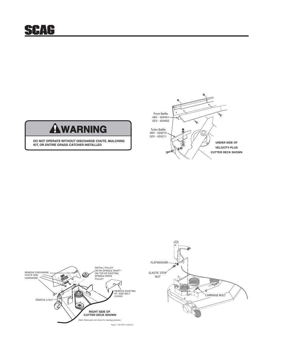 Warning, Figure 3-1, Figure 3-2 | Figure 3-3 | Scag Power Equipment GC-STC-V User Manual | Page 4 / 20