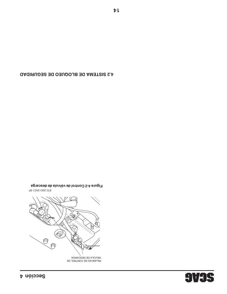 Sección 4 14 | Scag Power Equipment STWC61V-25KA-LC User Manual | Page 103 / 120