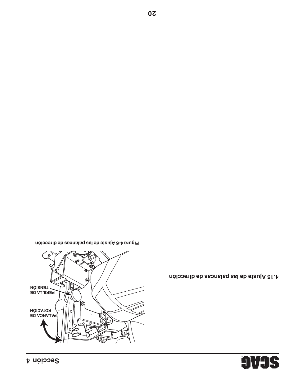 Sección 4 20 | Scag Power Equipment STWC61V-25KA-LC User Manual | Page 97 / 120