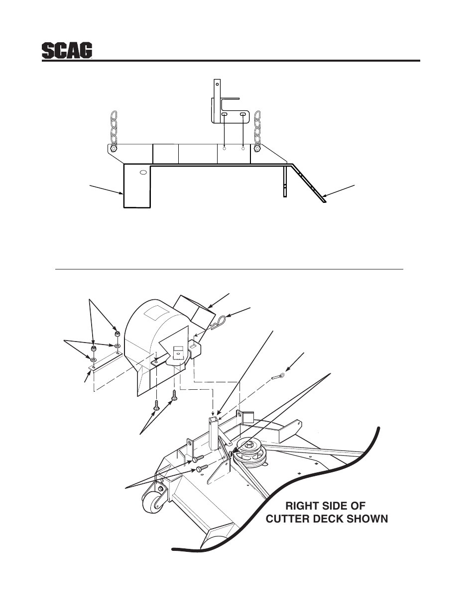 8right side of cutter deck shown, Figure 4-3 figure 4-4 | Scag Power Equipment GC-STT-CS User Manual | Page 10 / 28