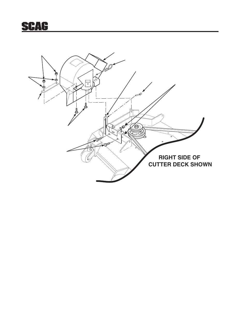 Right side of cutter deck shown, Figure 5-3 | Scag Power Equipment GC-STT-CS User Manual | Page 14 / 28