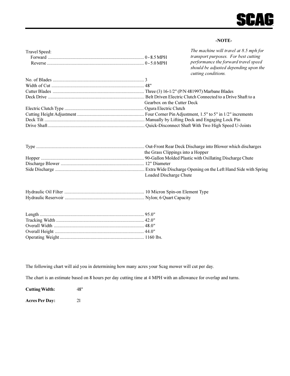 Scag Power Equipment SCR User Manual | Page 11 / 75