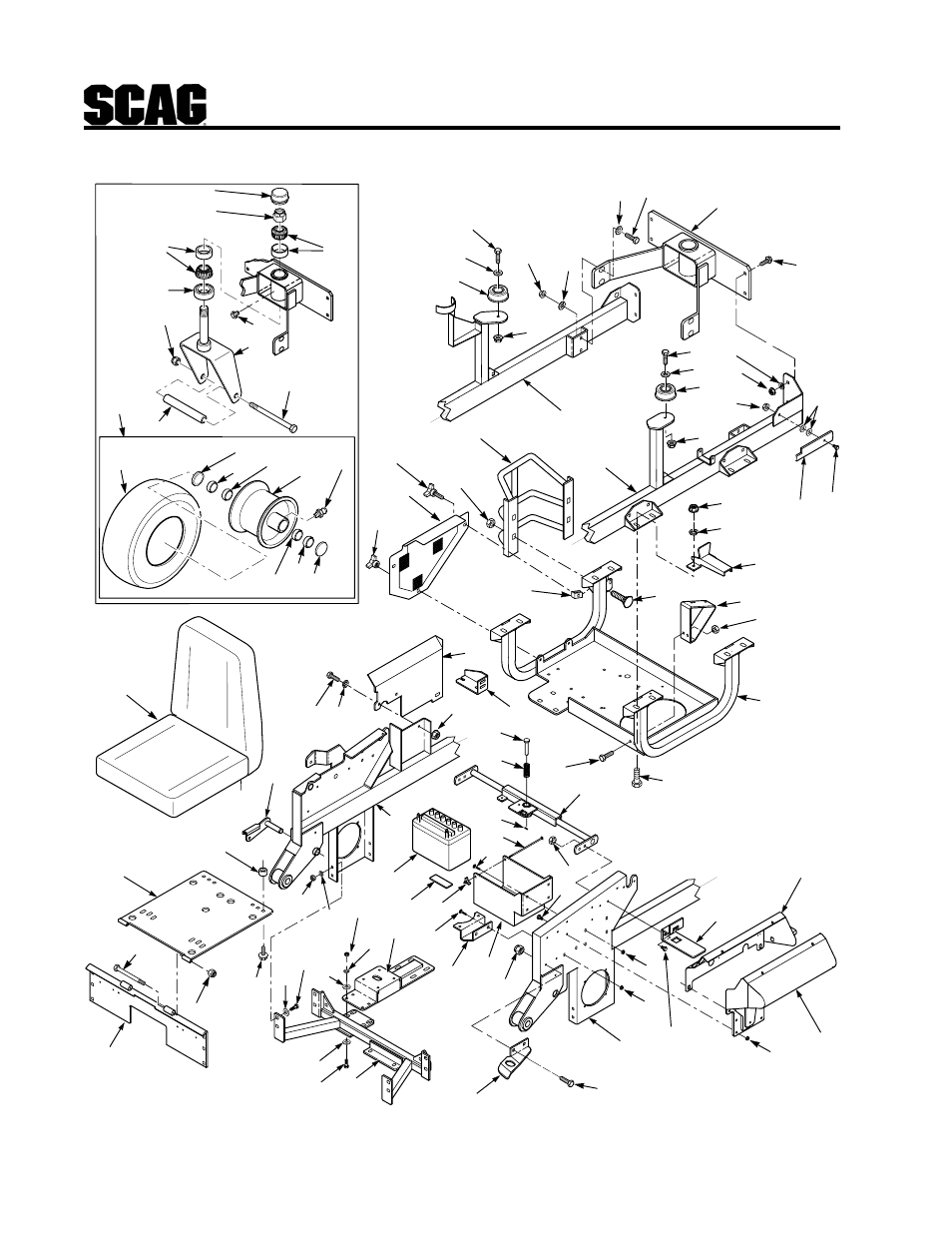 Sheet metal | Scag Power Equipment SCR User Manual | Page 46 / 75