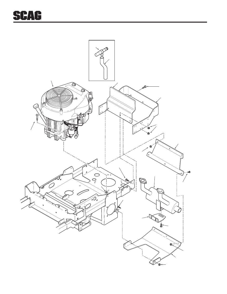 Engine & attaching parts | Scag Power Equipment SMTC-48V User Manual | Page 18 / 34