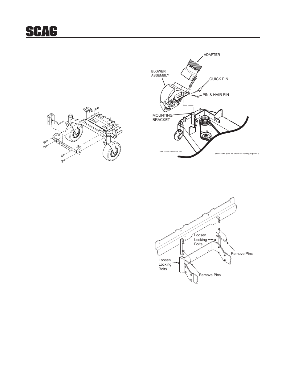 Figure 3-8, Figure 4-2, 1 grass catcher removal instructions | Figure 4-1 | Scag Power Equipment GC-STWC-61V User Manual | Page 6 / 20