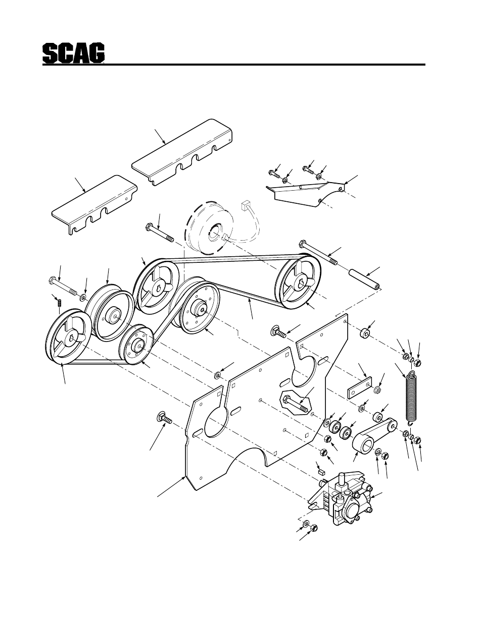 Traction drive components | Scag Power Equipment SCAG SCR User Manual | Page 52 / 75