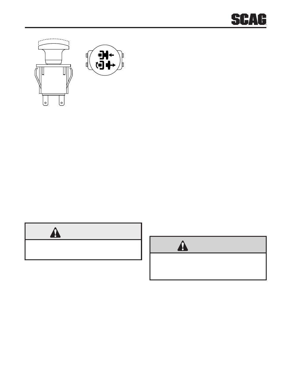 7 hillside operation, 8 parking the mower, 9 after operation | Warning, Danger | Scag Power Equipment SW32-15KAI User Manual | Page 17 / 76