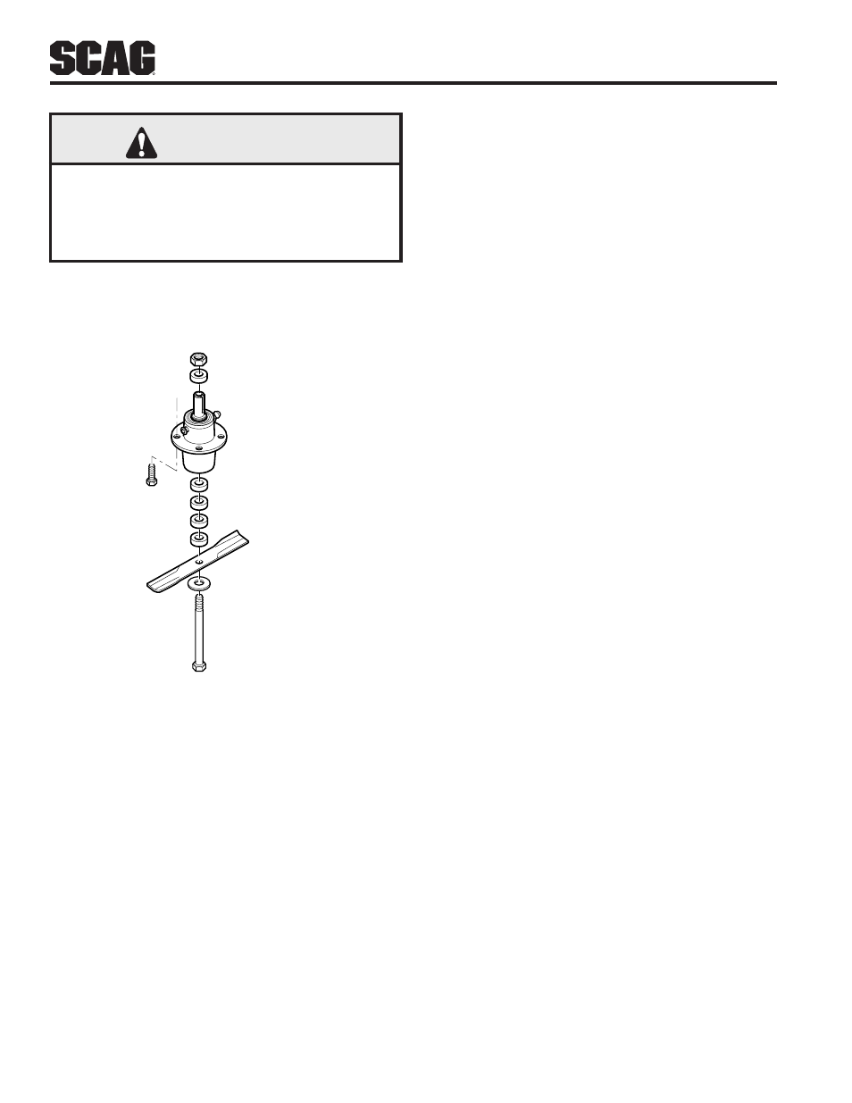 Warning | Scag Power Equipment SW32-15KAI User Manual | Page 24 / 76