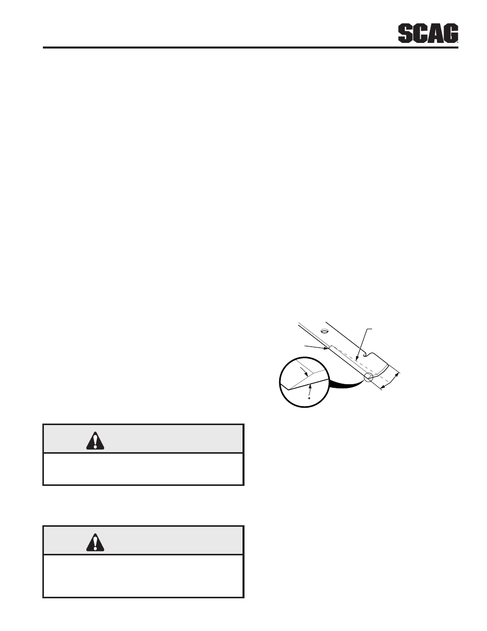 5 engine air cleaner, 6 cutter blades, Warning | Scag Power Equipment SW32-15KAI User Manual | Page 31 / 76