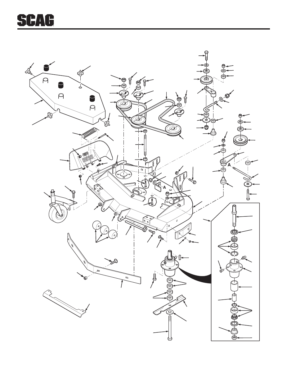 48v & 52v cutter decks | Scag Power Equipment SW32-15KAI User Manual | Page 36 / 76